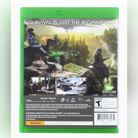 ARK: Survival Evolved | Xbox One | 2017 Studio Wildcard {Pre-Owned} - Picture 2 of 4
